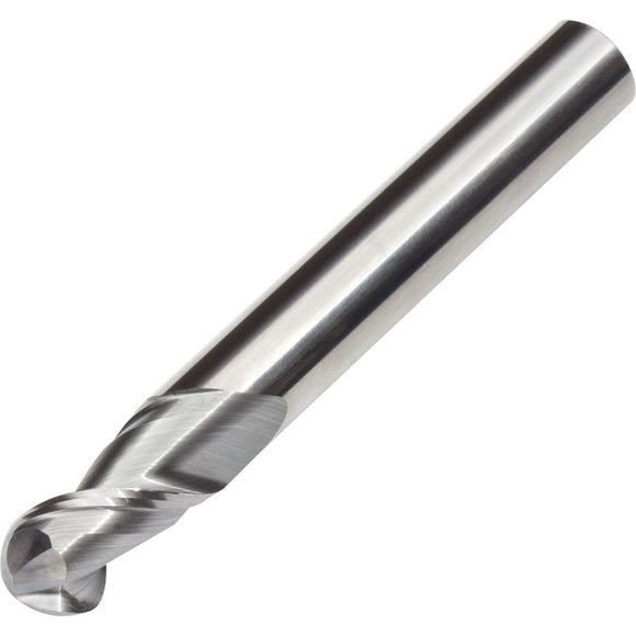 2 Flute Carbide Ball Nose Slot Drill For Aluminium/ Plastics - 12mm - Precision Engineering Tools EW Equipment EW Equipment,