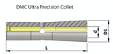 DMC 08 - 6mm Ultra Precision Collet - Precision Engineering Tools EW Equipment