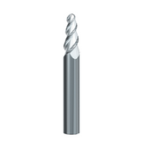 6° Taper / R2 x 30 - 3 Flute Solid Carbide Uncoated Tapered Ball Nose End Mill Turbine - Emuge Franken - Precision Engineering Tools EW Equipment Emuge,