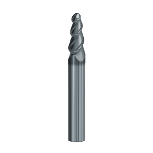 6° Taper / R0.5 - 3 Flute Solid Carbide Tapered Ball Nose End Mill Turbine - Emuge Franken - Precision Engineering Tools EW Equipment Emuge,