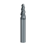 6° Taper / R0.5 - 3 Flute Solid Carbide Tapered Ball Nose End Mill Turbine - Emuge Franken - Precision Engineering Tools EW Equipment Emuge,