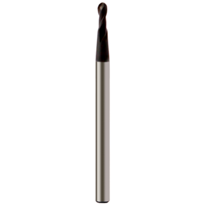 1.5mm x 60mm OAL - 2 Flute Ball Nose Tapered Neck Slot Drill - Europa Tool Graphex - Precision Engineering Tools EW Equipment