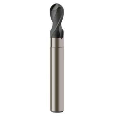 8.0mm x 25.0mm Reach - 2 Flute Short Length Ball Nose Ext Neck Slot Drill - Europa Tool Graphex - Precision Engineering Tools EW Equipment