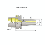 HSK63A 3mm Shrink Fit Chuck - 120mm - Precision Engineering Tools EW Equipment Omega Products,