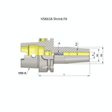 HSK63A 5mm Shrink Fit Chuck - 120mm - Precision Engineering Tools EW Equipment Omega Products,