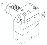 VDI Static Tooling B2 Radial Holders, Left Hand, Short - VDI30 B2 - 20 x 40 - Precision Engineering Tools EW Equipment