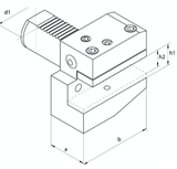 VDI Static Tooling B2 Radial Holders, Left Hand, Short - VDI16 B2 - 12 x 24 - Precision Engineering Tools EW Equipment