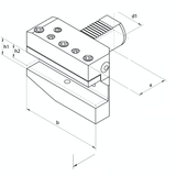 VDI Static Tooling B5 B5 Radial Holders, Right Hand Hand, Long VDI25 B5 - 16 x 30 - Precision Engineering Tools EW Equipment