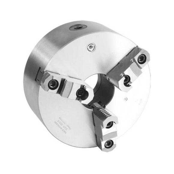 3-Jaw 200mm Scroll Chuck (2 Piece Jaw) - Camlock Mount D1-6 - Bison 3245-200-6 - Precision Engineering Tools EW Equipment