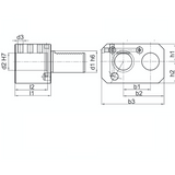 VDI Static Tooling  E7 Double Boring Bar Holder, Right Hand VDI30 E7 - 25mm - Precision Engineering Tools EW Equipment