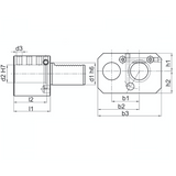 VDI Static Tooling E8 Double Boring Bar Holder, Left Hand VDI40 E8 - 32mm - Precision Engineering Tools EW Equipment