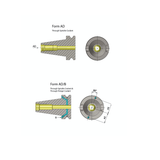 BT40 22mm Face Mill Arbor - 100mm Gauge (AD) - Precision Engineering Tools EW Equipment Omega Products,