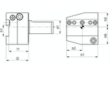 VDI Static Tooling Parting Off Blade Holders Left Hand VDI30 AL - 30 x 26 - Precision Engineering Tools EW Equipment